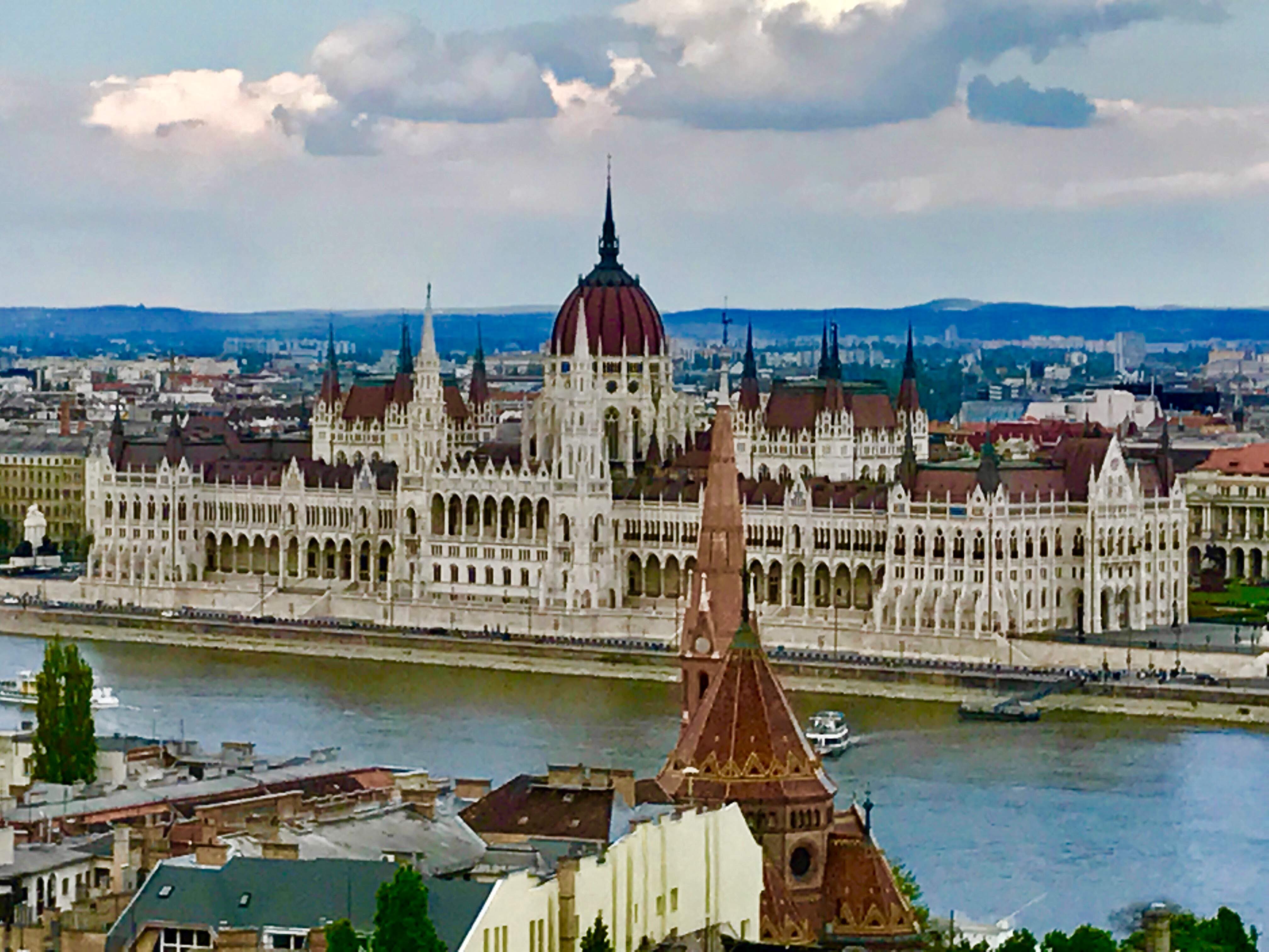 Budapest Parliament on Danube river