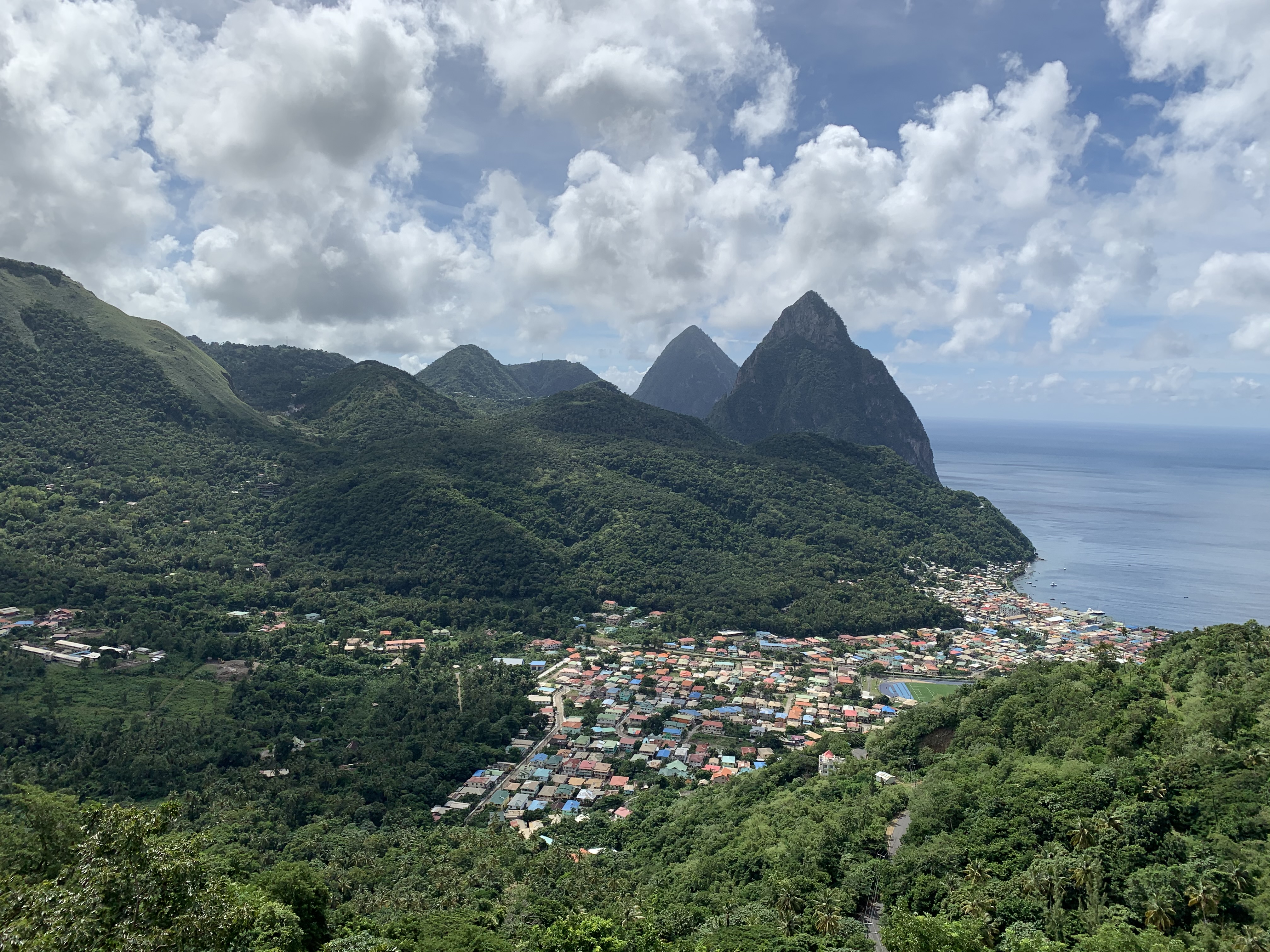 the pitons st lucia 