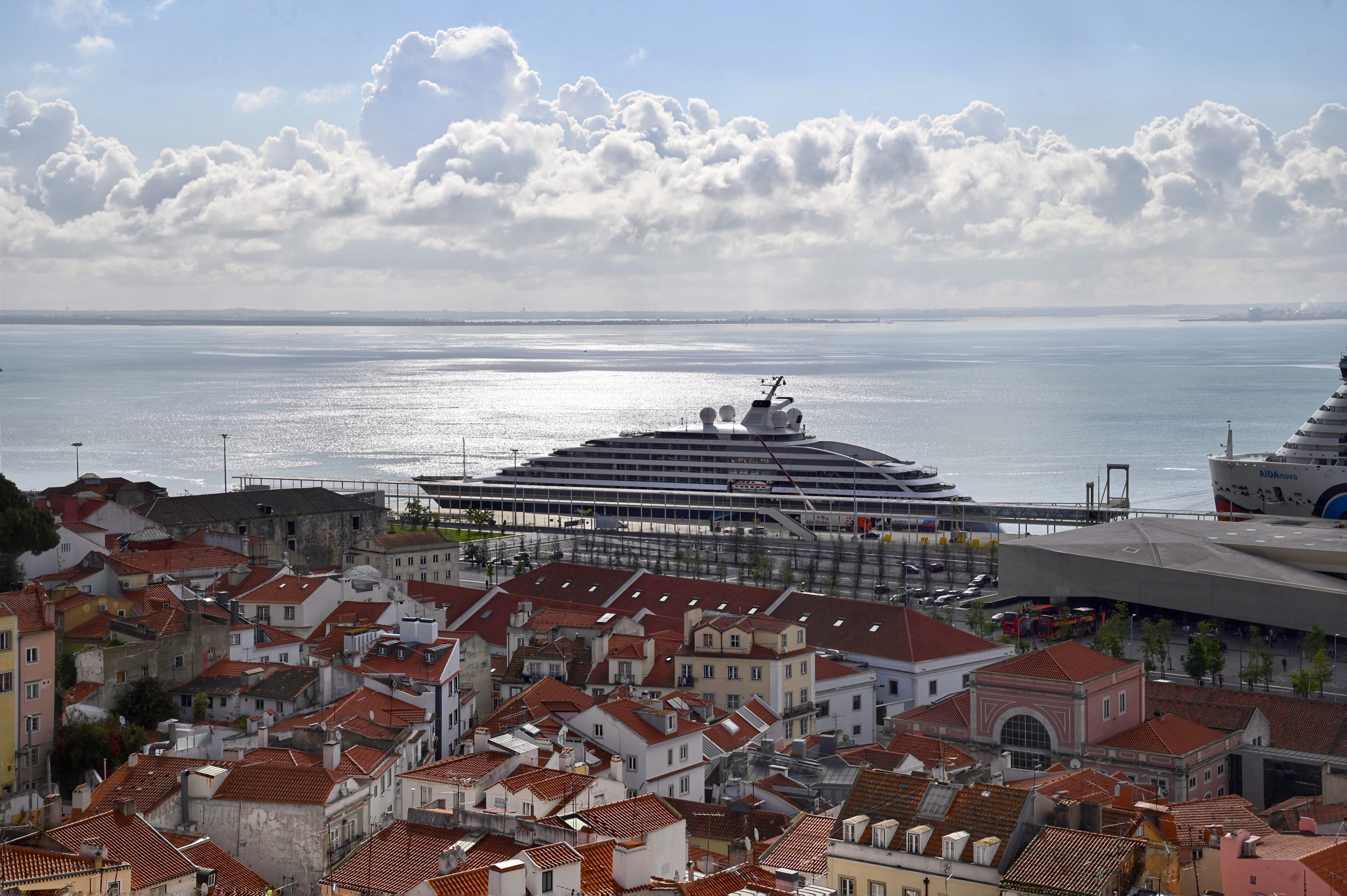 Scenic Eclipse in port of lisbon